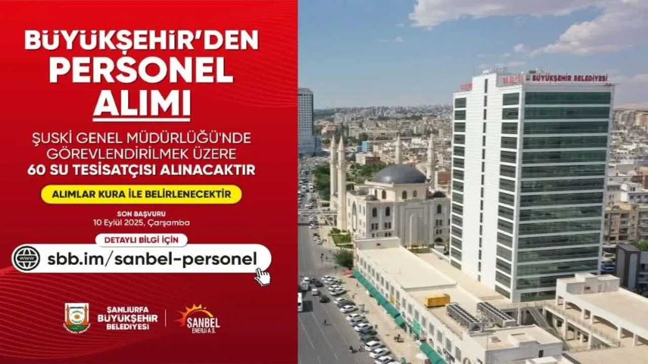 Büyükşehir’den Şeffaf Personel Alımı 60 Su Tesisatçısı Alınacak
