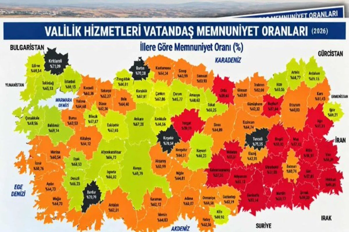 VALİLİKLERİN MEMNUNİYET KARNESİ AÇIKLANDI