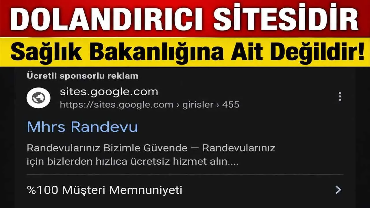SAĞLIK BAKANLIĞI ADINA SAHTE MESAJLARA ALDANMAYIN