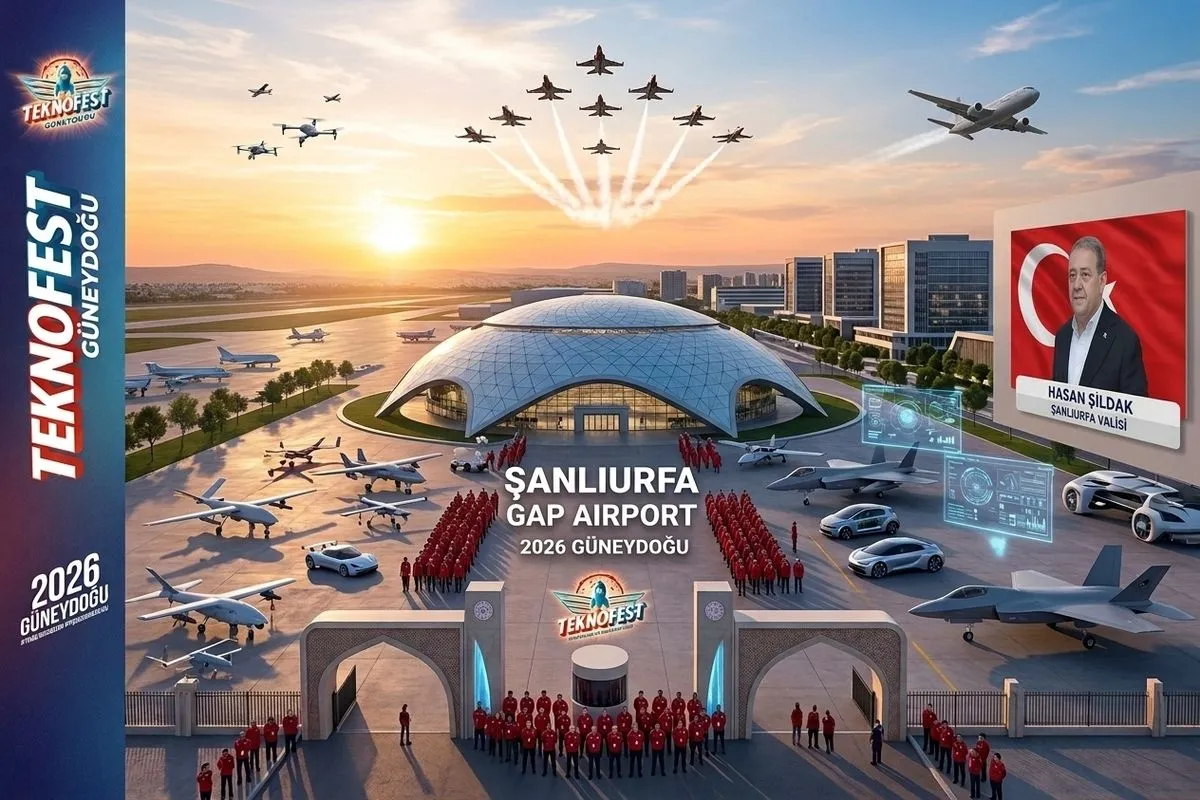 Şanlıurfa TEKNOFEST Güneydoğu İçin Gün Sayıyor GAP Havalimanı’nda Hazırlıklar Hız Kesmiyor
