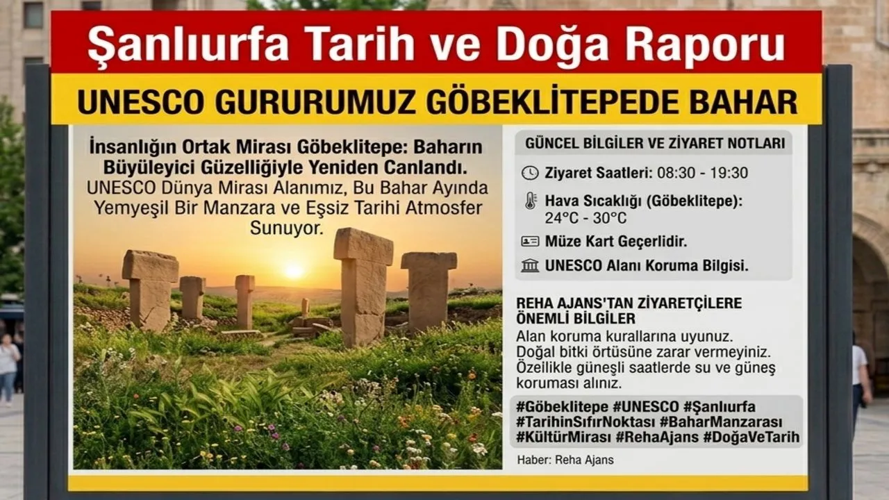 ŞANLIURFANIN TARİHİ HAZİNESİ GÖBEKLİTEPEDE BAHAR COŞKUSU