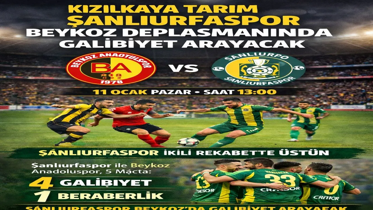 Şanlıurfaspor Beykoz Deplasmanında Galibiyet Arayacak