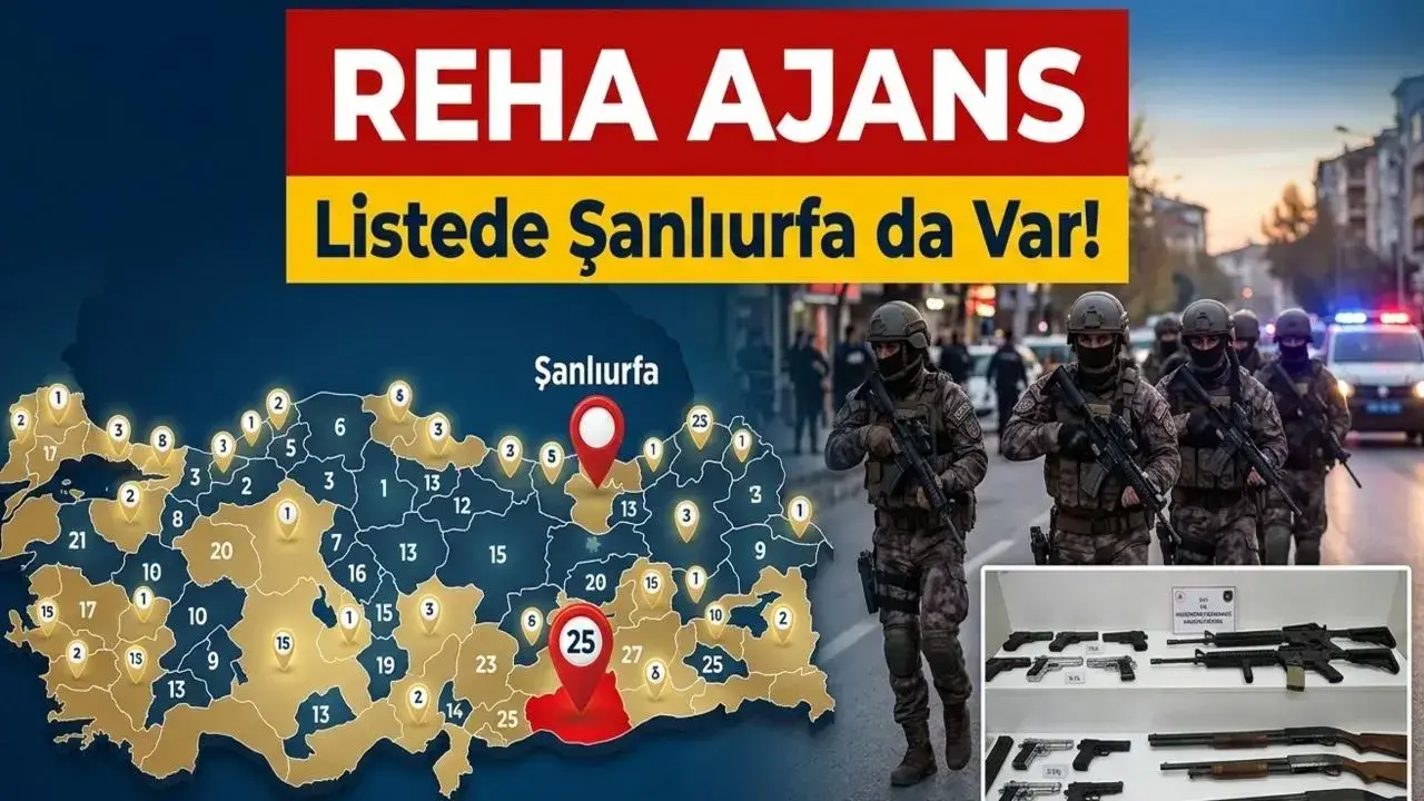 25 İlde Dev Silah Operasyonu Şanlıurfa Listede