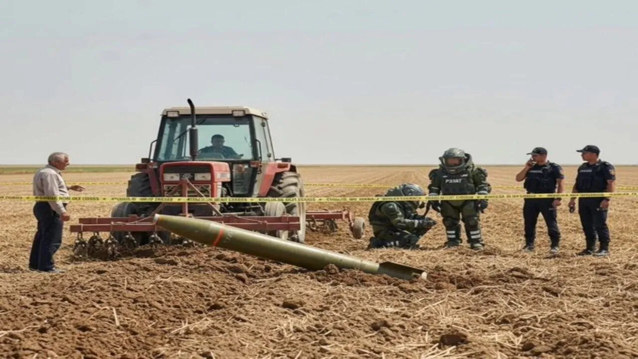 Siverek’te Traktör Toprağı Patlamamış Mermiyle Karıştı