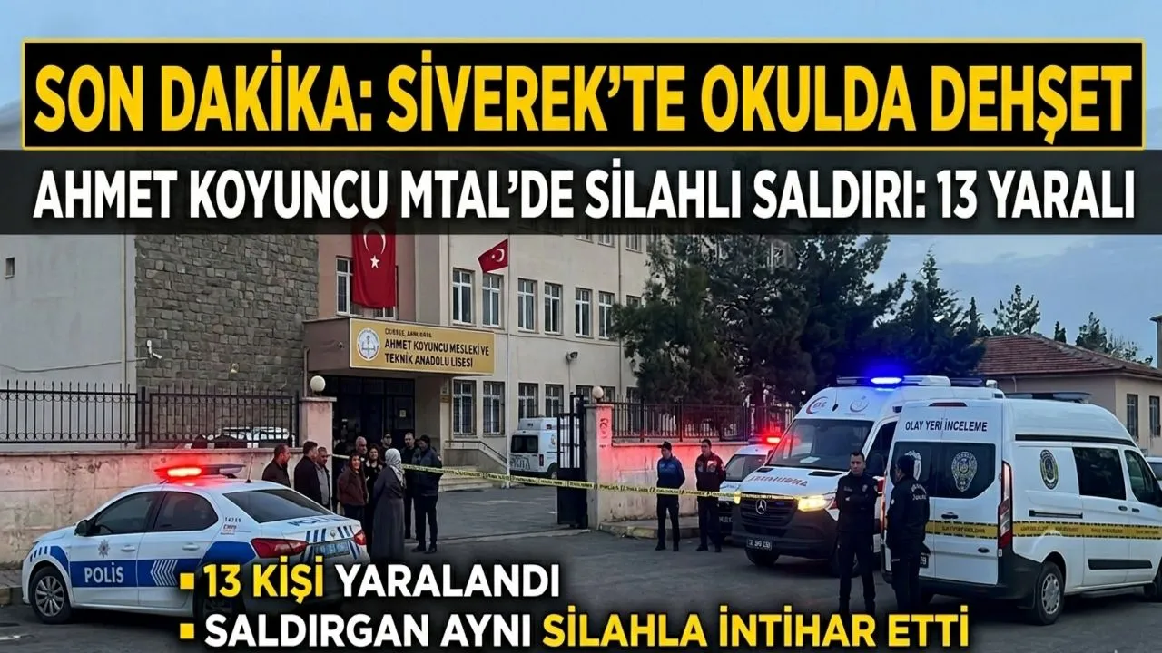 Şanlıurfada Okulda Silahlı Dehşet