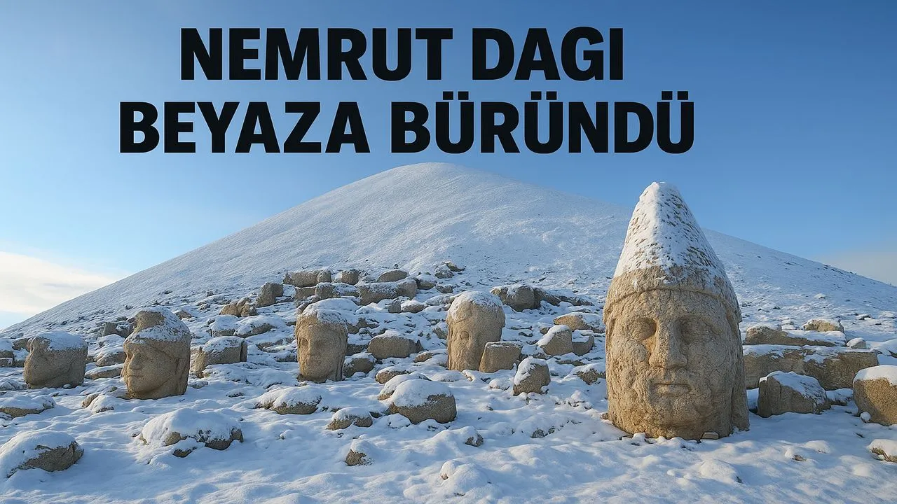 NEMRUT DAĞI BEYAZA BÜRÜNDÜ