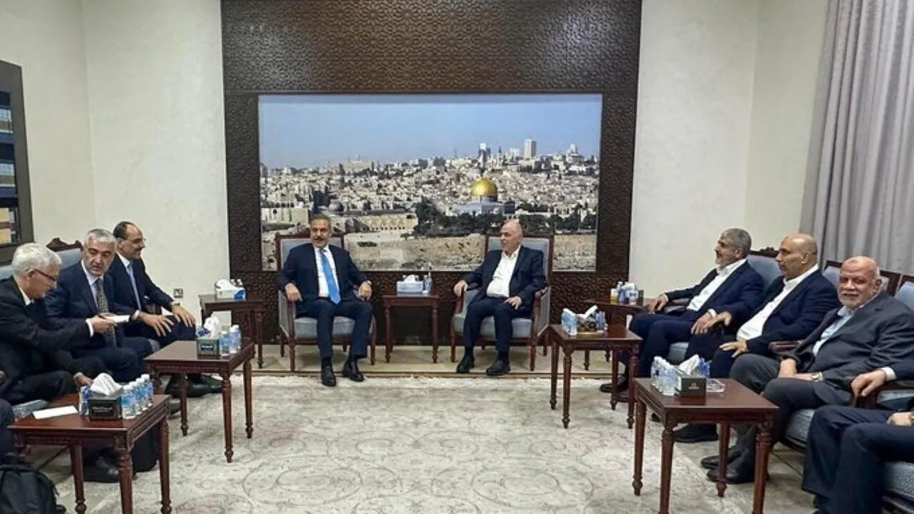 DIŞİŞLERİ BAKANI FİDAN VE MİT BAŞKANI KALIN, HAMAS HEYETİYLE DOHA'DA GÖRÜŞTÜ