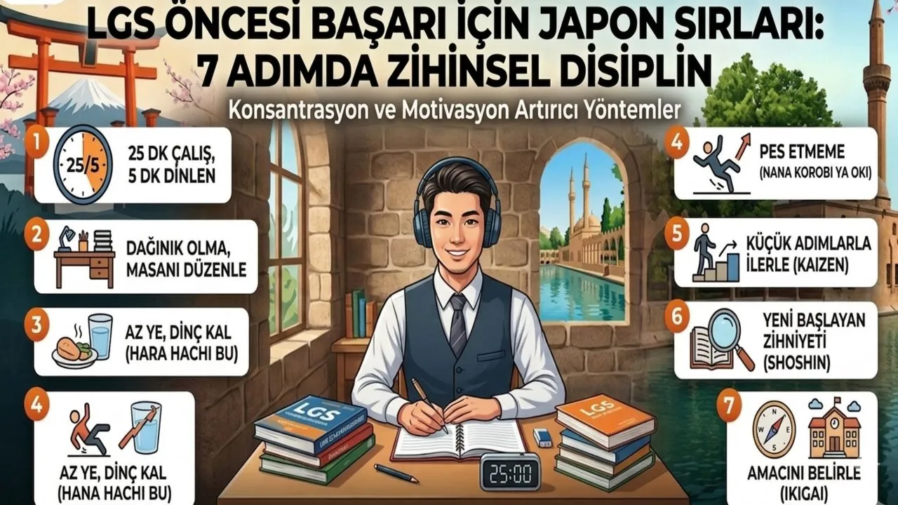 LGS YE GİRECEK ÖĞRENCİLERE JAPONLARIN 7 TAKTİĞİ