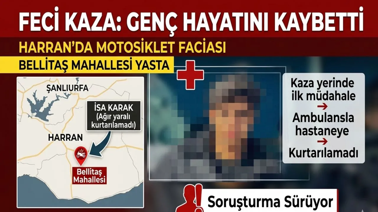 Harranda Motosiklet Kazası