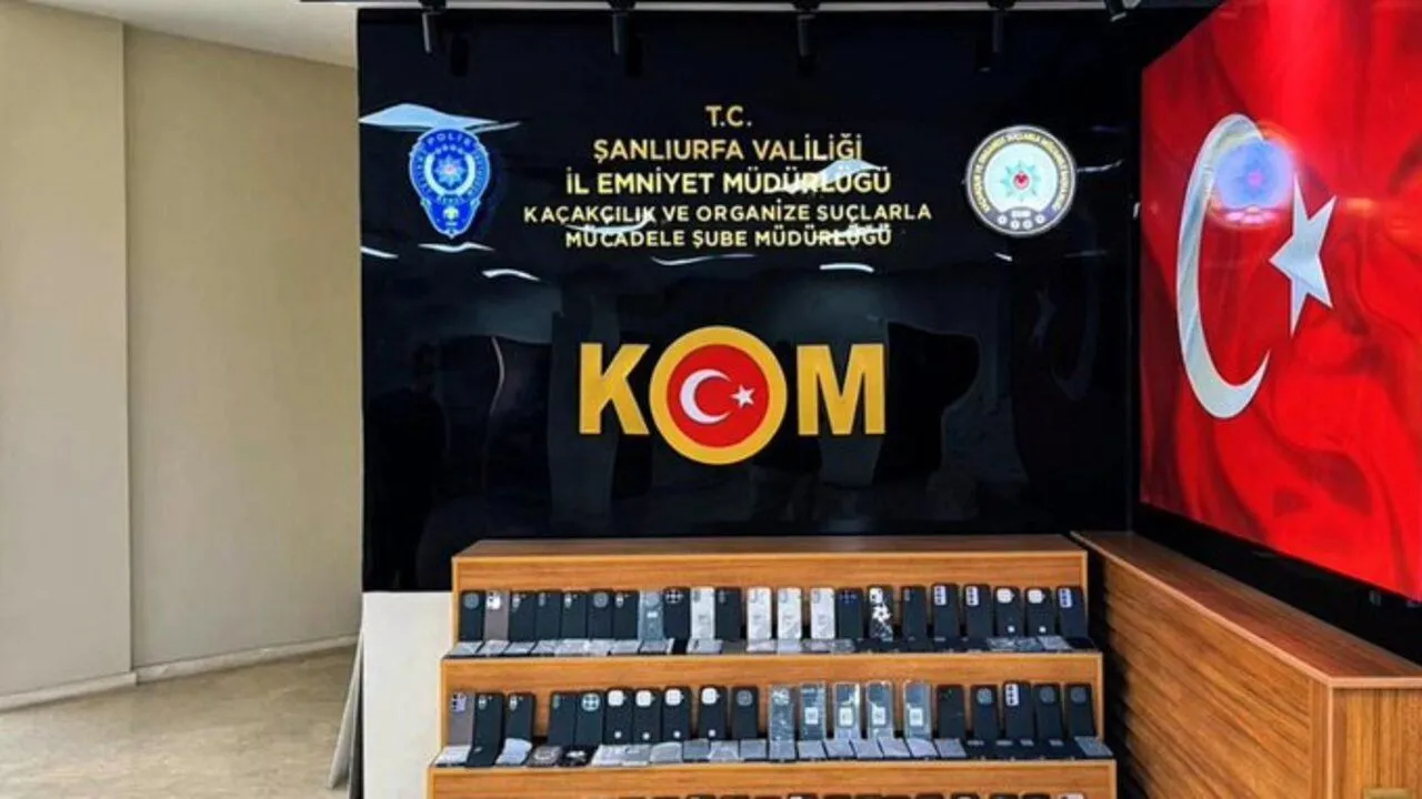 Şanlıurfa’da Kaçak Telefon Operasyonu