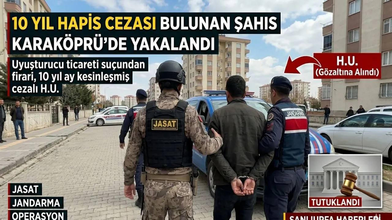 10 Yıllık Hapis Cezası Bulunan Şahıs Karaköprüde Yakalandı