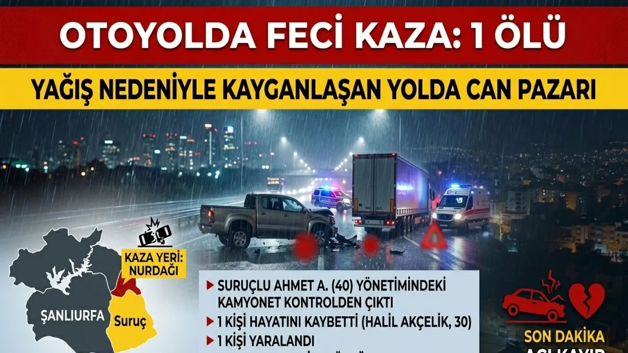 TAG Otoyolunda Feci Kaza