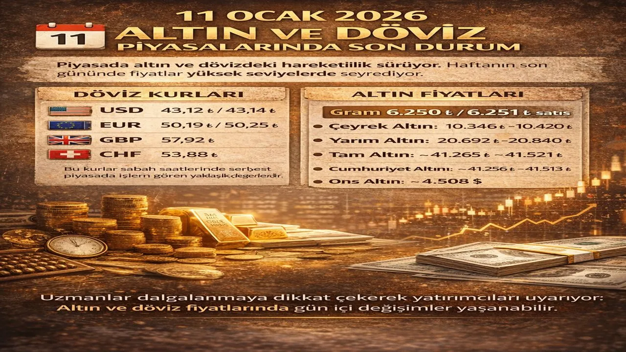 11 Ocak 2026 Altın ve Döviz Piyasalarında Son Durum