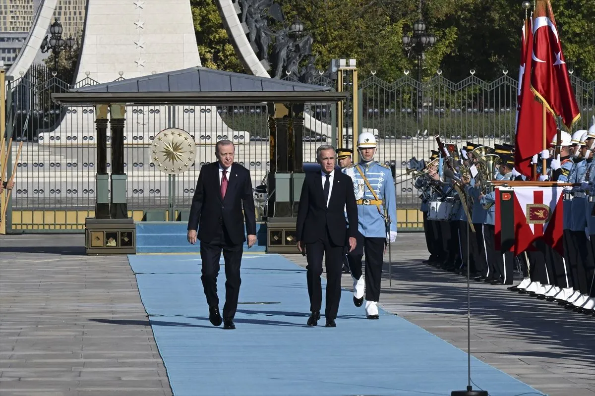 Cumhurbaşkanı Erdoğan, Kanada Başbakanı Mark Carney’i Cumhurbaşkanlığı Külliyesi’nde Törenle Karşıladı