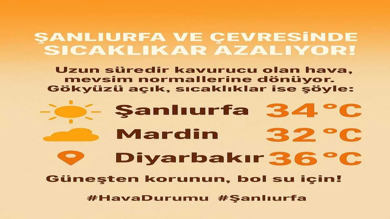 KAVURUCU SICAKLAR VEDA EDİYOR