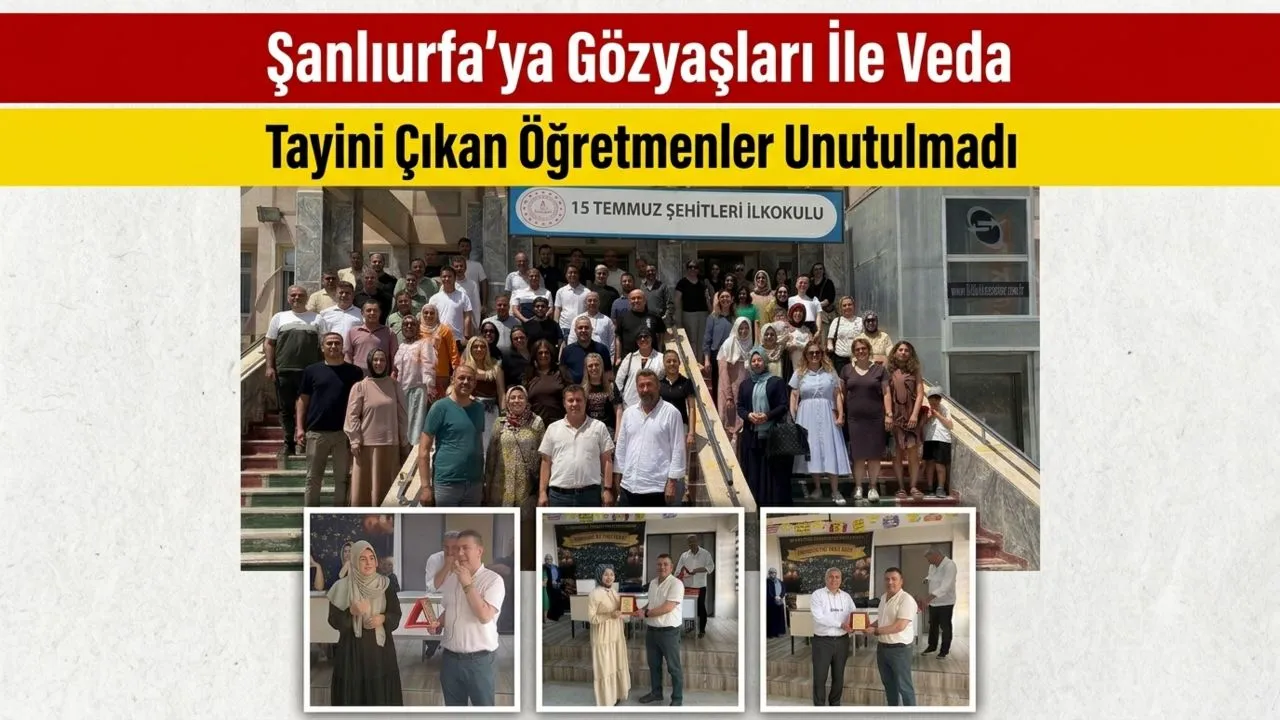 Şanlıurfa da eğitime veda