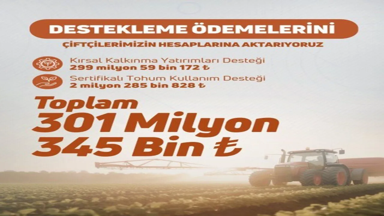 ÇİFTÇİLERİN GÖZÜ KULAĞI BU HABERDEYDİ