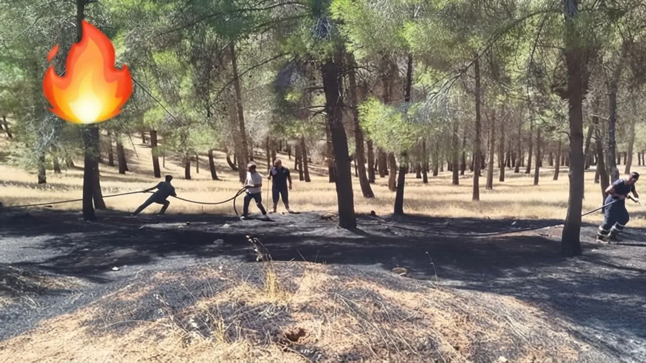 KARAKÖPRÜ'DE ORMAN YANGINI