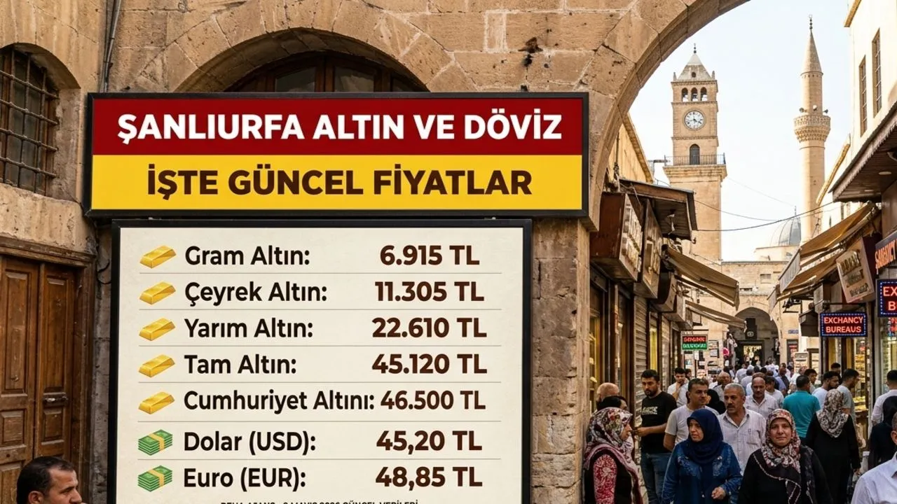 URFA PİYASALARINDA ALTIN VE DÖVİZ FİYATLARI