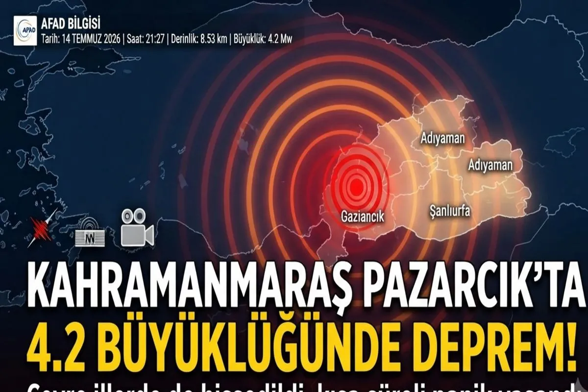 Kahramanmaraş Pazarcıkta Deprem