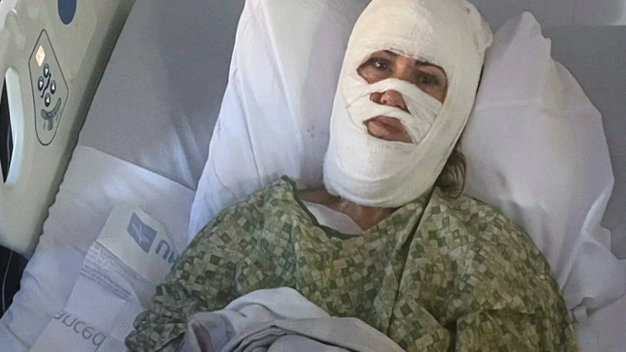 Bir kadın hastaneye kaldırıldı