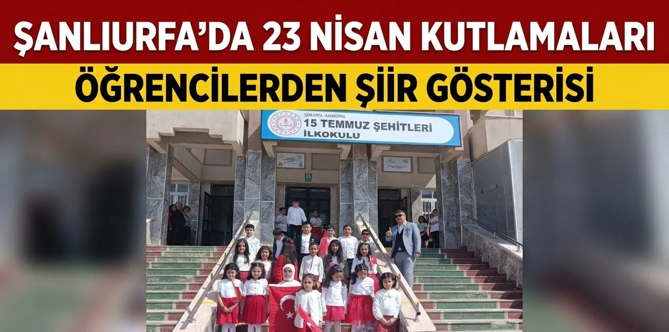 Şanlıurfada 23 Nisan