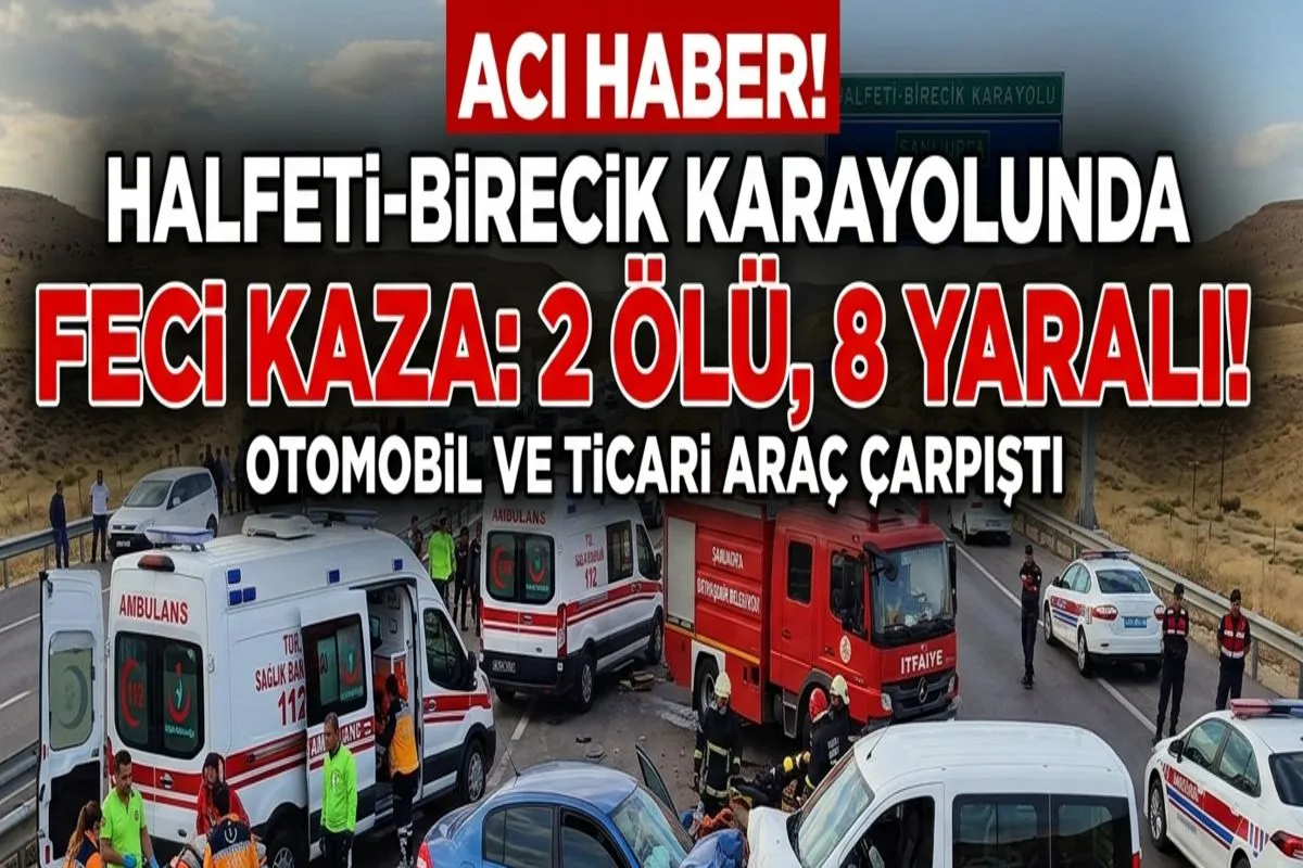 Şanlı Urfa da Feci Kaza 2 Ölü