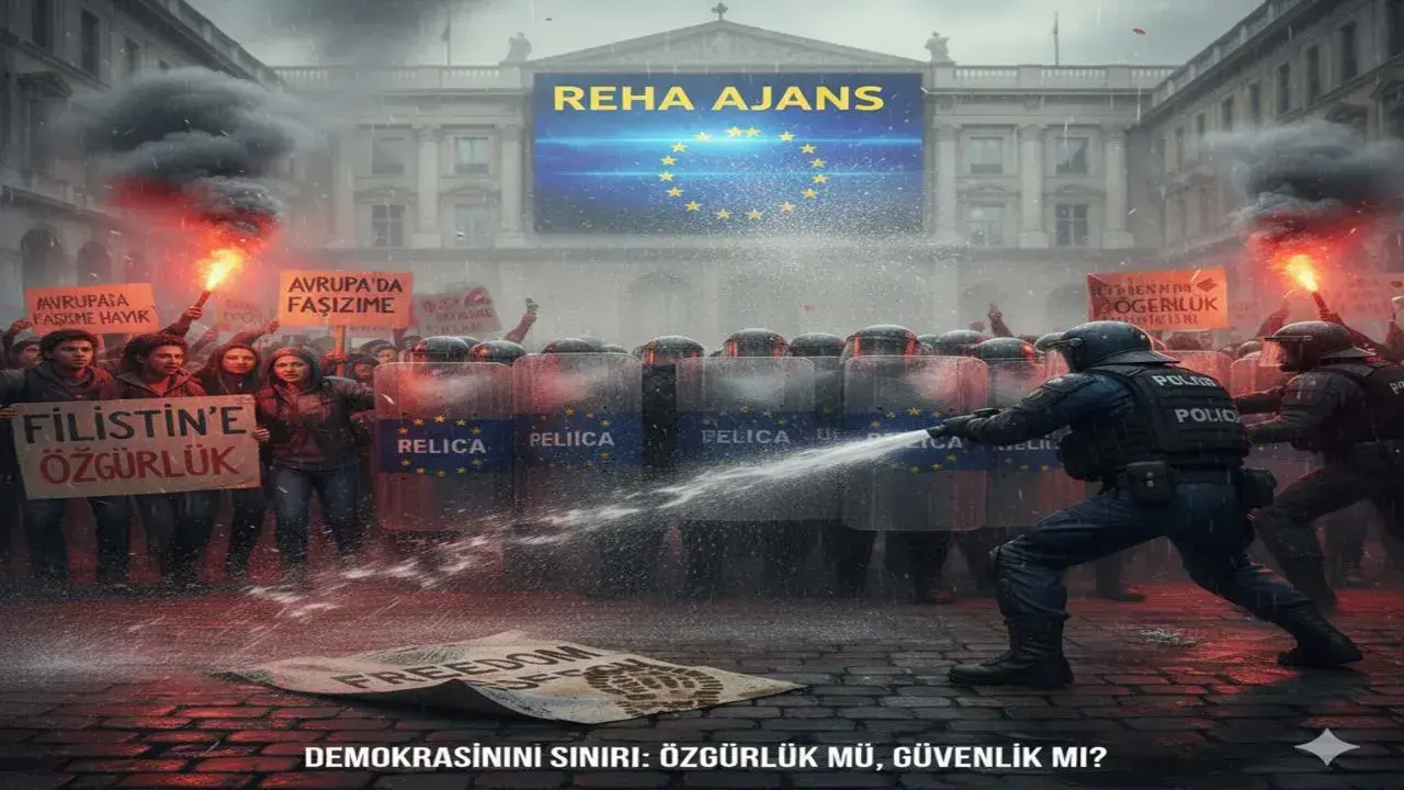 AVRUPADA FAŞİZM VE SİYONİZM PROTESTOLARINA KARŞI ORANTISIZ POLİS ŞİDDETİ
