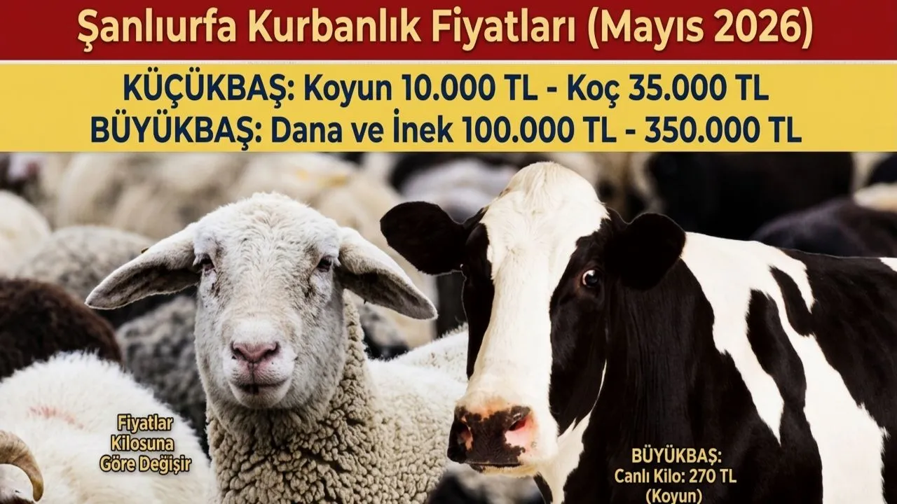 ŞANLIURFA HAYVAN PAZARINDA KURBAN HAREKETLİLİĞİ