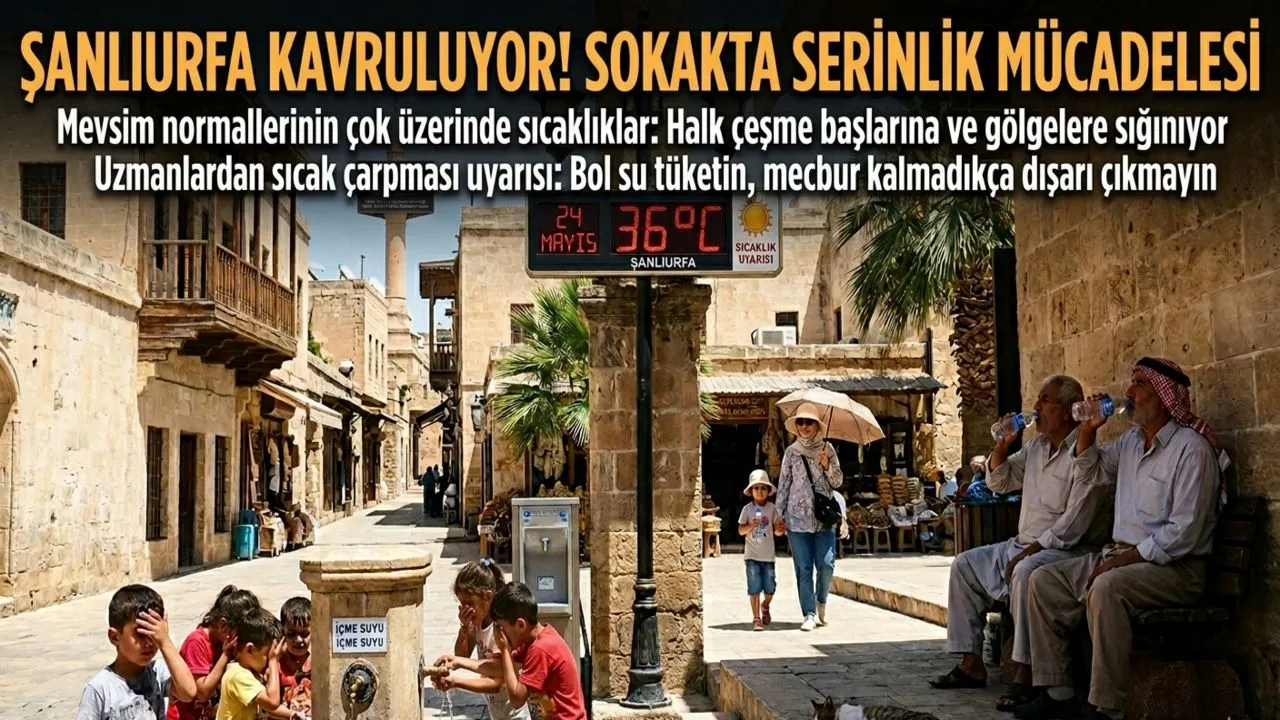 Şanlıurfa da Kavurucu Yaz Erken Başladı
